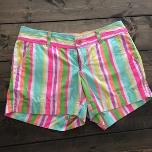 Lilly Pulitzer Spicy Stripe Callahan shorts size 2